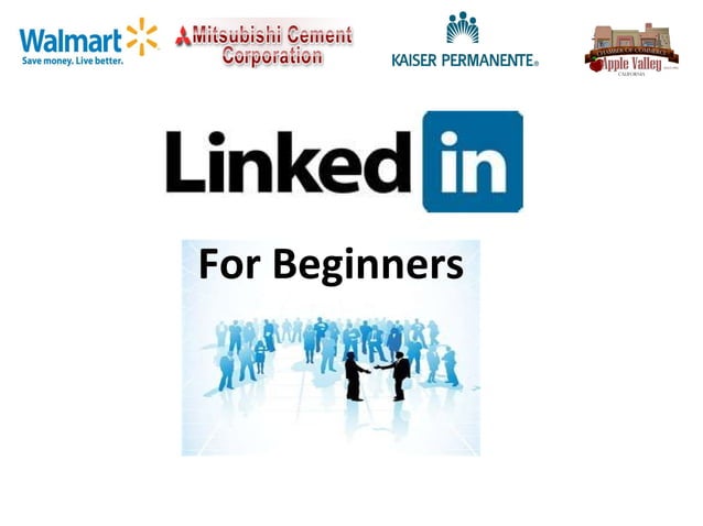 LinkedIn for Beginners | PPT