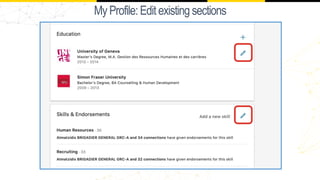 MyProfile:Editexistingsections
 
