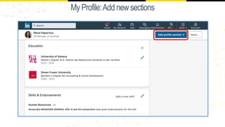 MyProfile:Addnewsections
 