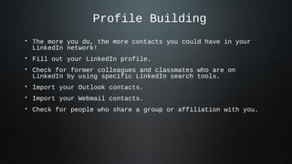 Linkedin Training Basic | PPT