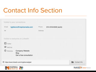 Contact Info Section
 