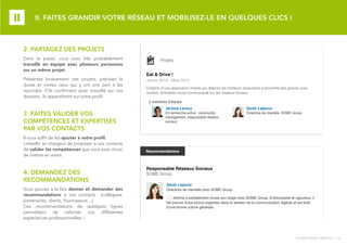 GUIDE POUR L’EMPLOI / 15
II
Sarah Lejeune
Directrice de clientèle, SOME Group
Jérôme Leroux
En recherche active : communit...