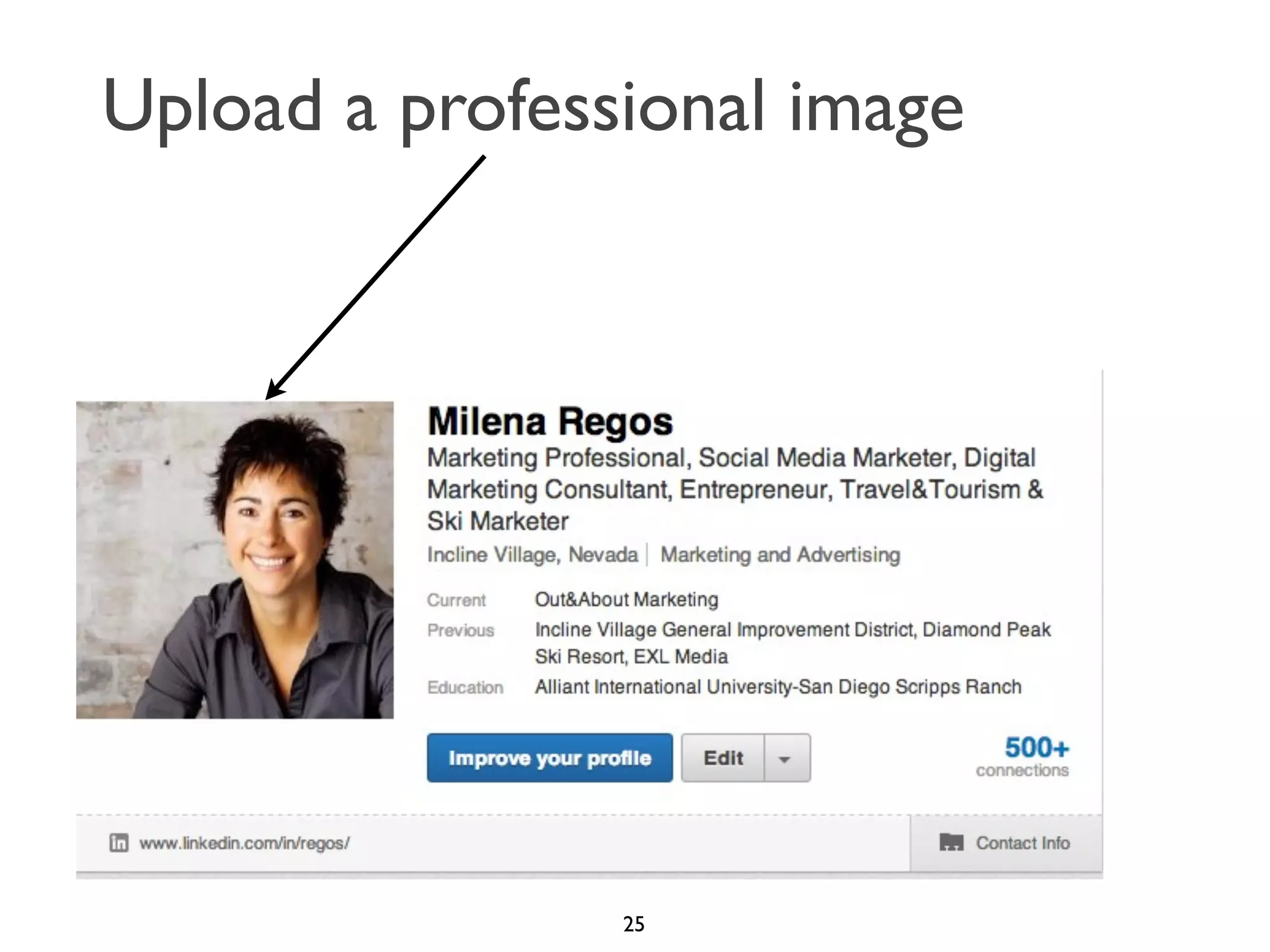 Upload a professional image

25

 