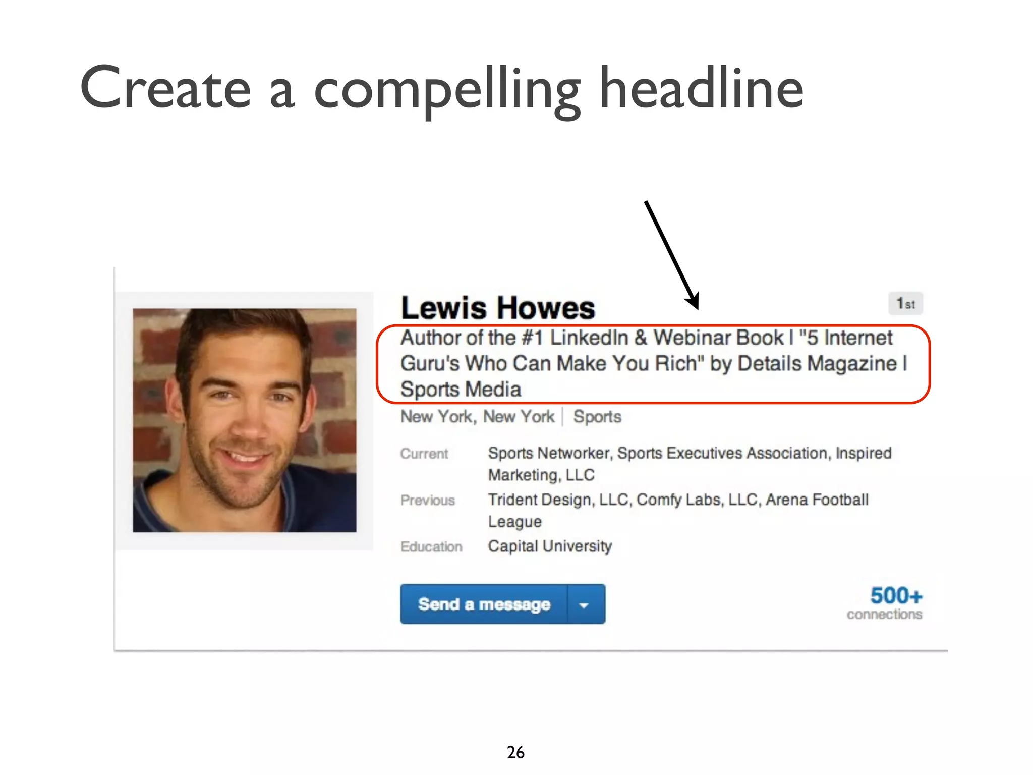 Create a compelling headline

26

 