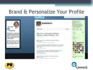 Brand & Personalize Your Profile 