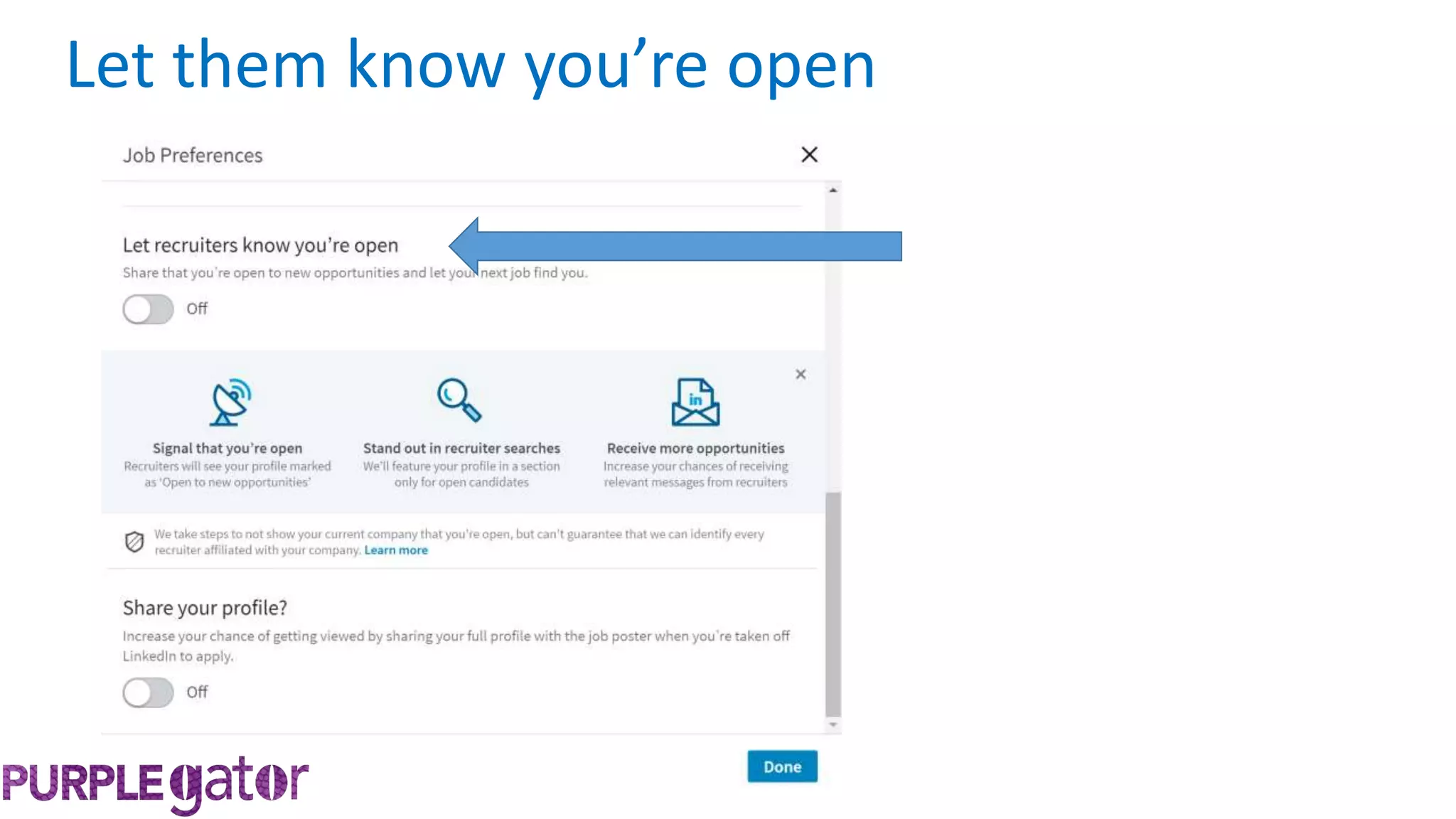 Let them know you’re open
 