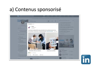 a) Contenus sponsorisé
 