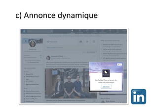 c) Annonce dynamique
 
