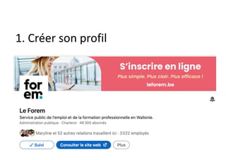 1. Créer son profil
 