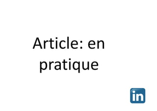 Article: en
pratique
 