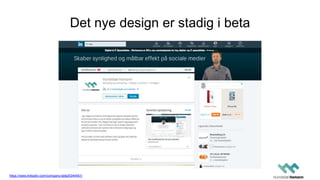 Det nye design er stadig i beta
https://www.linkedin.com/company-beta/5344451/
 