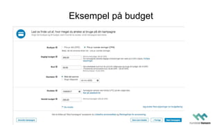 Eksempel på budget
 