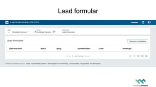 Lead formular
 