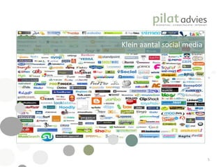 Klein aantal social media 
