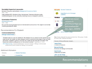 Recommendations Mond-tot-mond reclame is geloofwaardiger en betrouwbaarder dan eigen reclame 