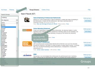 Groups Gerangschikt op aantal leden 