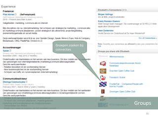 Groups Groepen zoeken bij connecties 
