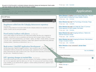 Applicaties Wordpress (blog) 