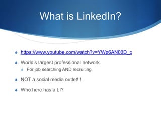 LinkedIn Workshop | PPTX