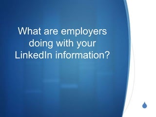LinkedIn Workshop | PPTX