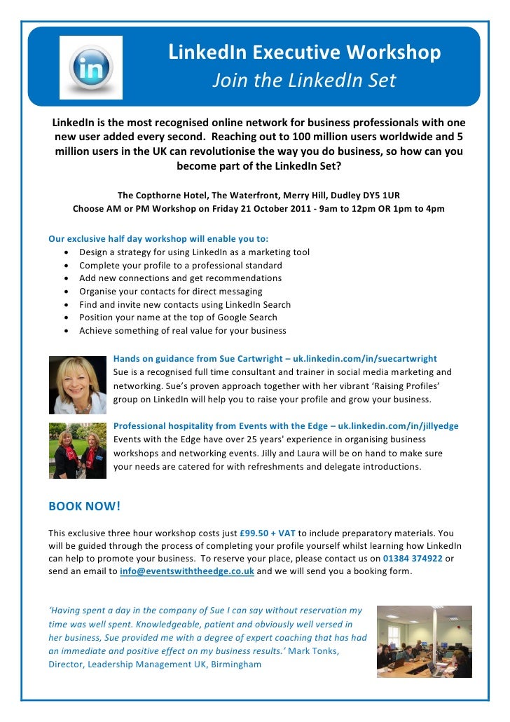 business workshop flyer