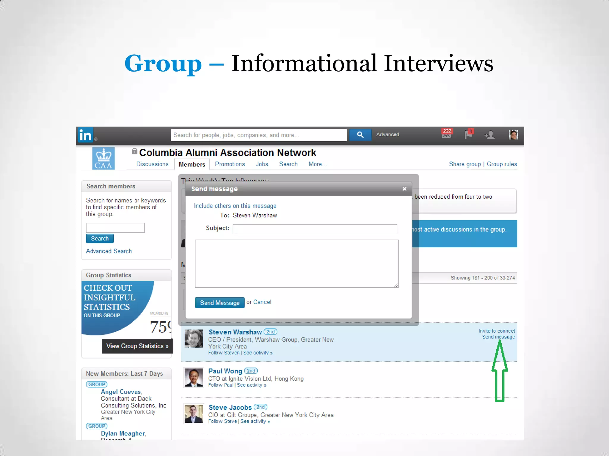 Group – Informational Interviews

 