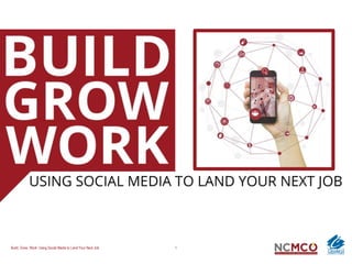 Build, Grow, Work: Using Social Media to Land Your Next Job 1
 