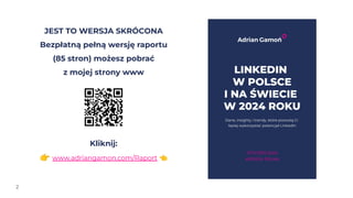 JEST TO WERSJA SKRÓCONA
Bezpłatną pełną wersję raportu
(85 stron) możesz pobrać
z mojej strony www
Kliknij:
👉 www.adrianga...