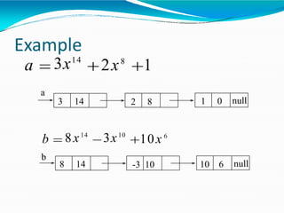 Example
3 14 2 8
a
8 14 -3 10
b
b
8x14
3x10
10x 6
1 0 null
10 6 null
a 3x14
2x8
1
 
