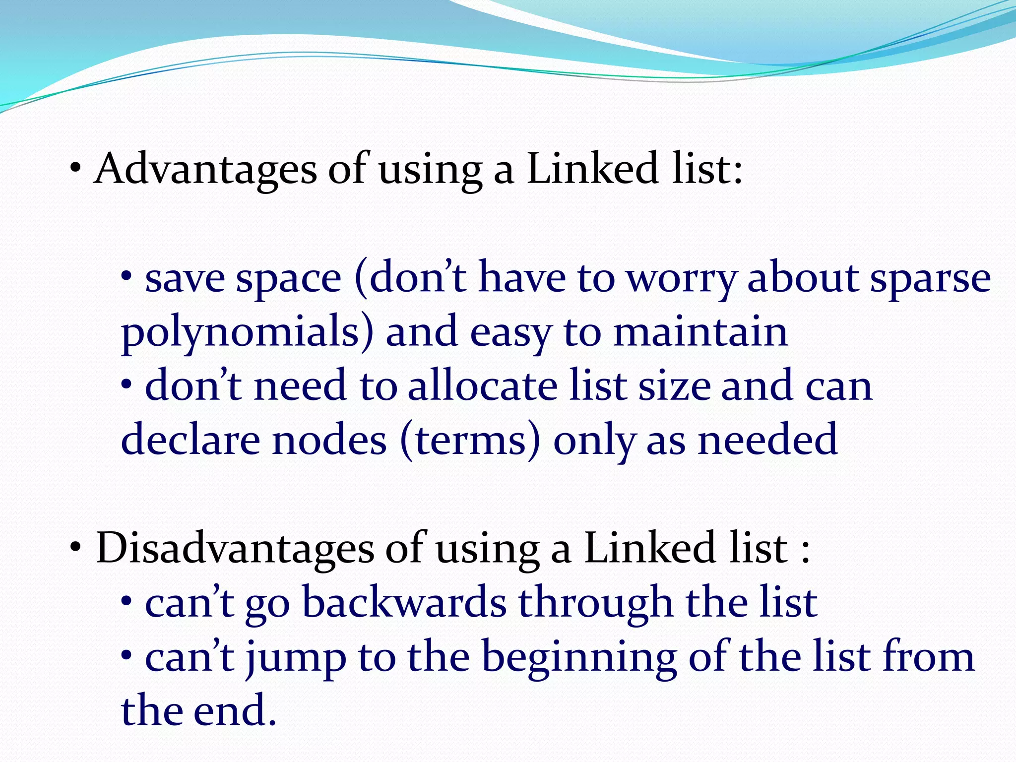 Linked list | PPTX | Programming Languages | Computing