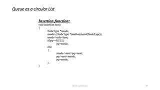 Queue as a circular List
Ashim Lamichhane 47
 