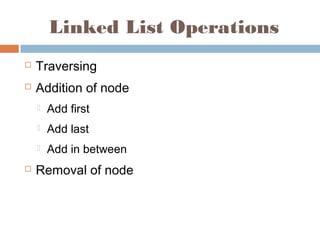 Linked list | PPT