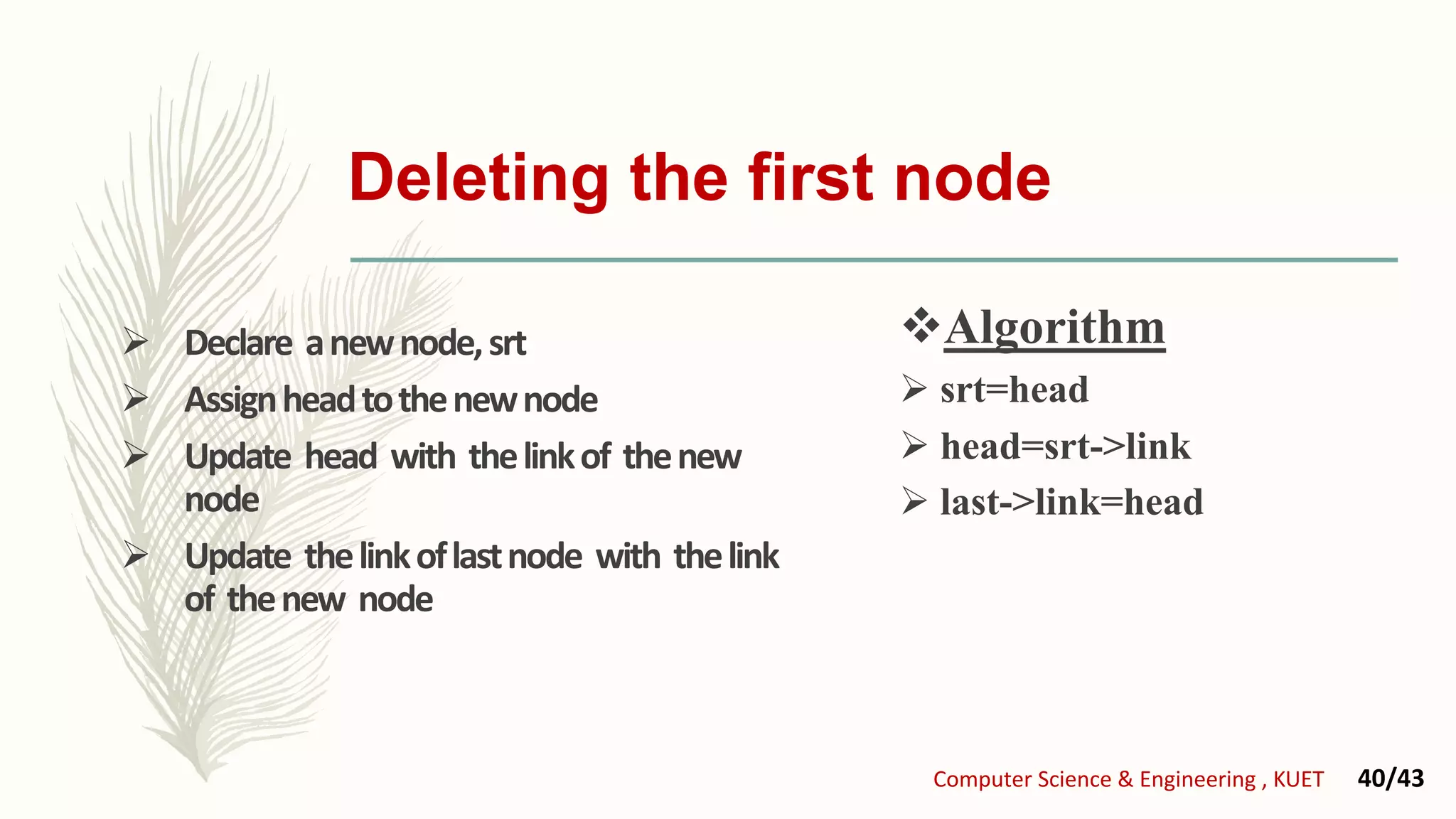 Singly circular linked list pptx