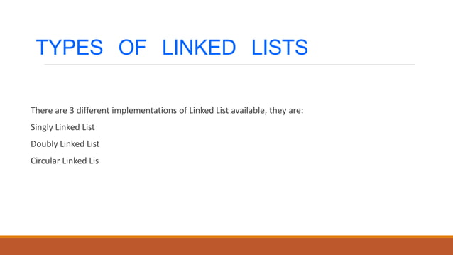 Linked list | PPT