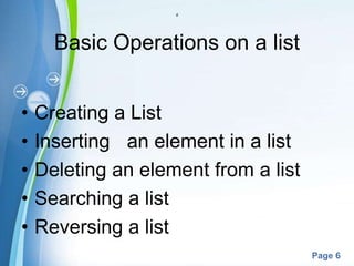 Linked list.pptx | Programming Languages | Computing