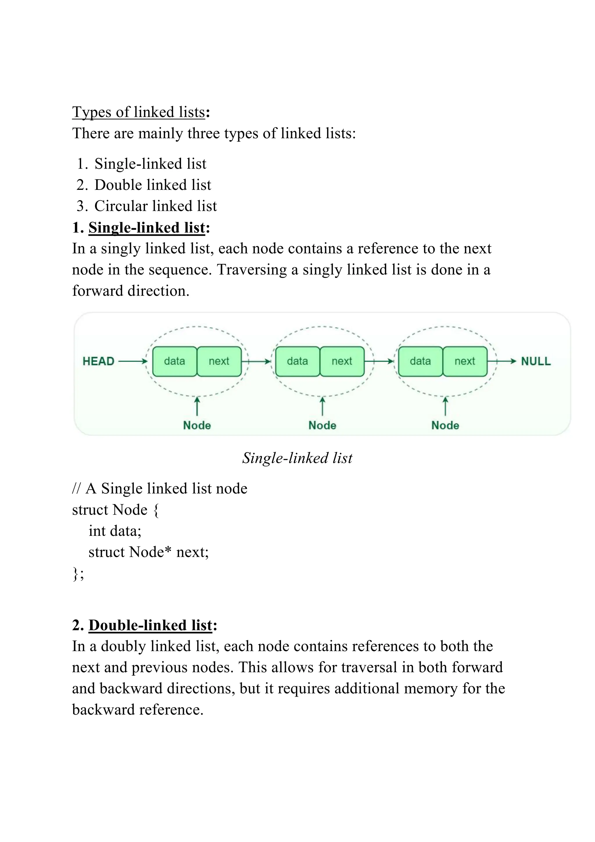 Linked list.docx | Programming Languages | Computing