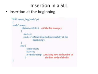 Linked List, basics , types , operations | PPTX