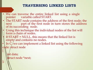 Introduction Linked Lists - Singly Linked List, | PPTX | Programming ...