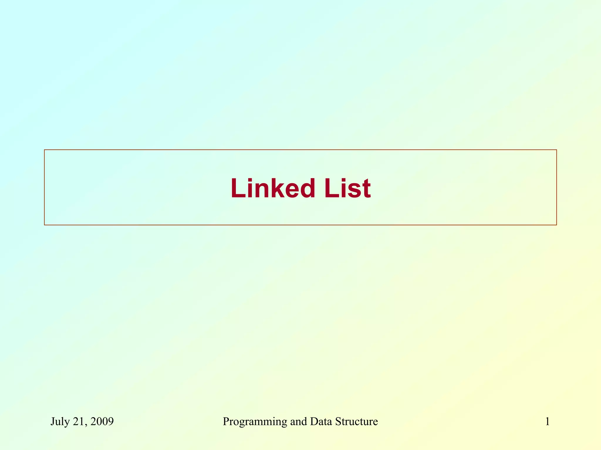 linked list | PPT