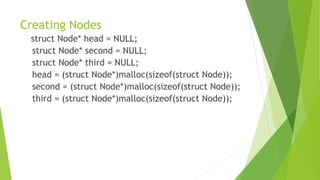 Linked list in c | PPTX
