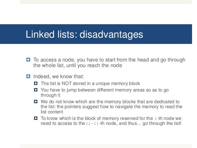 Linked lists
