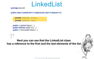 LinkedList vs Arraylist- an in depth look at java.util.LinkedList | PPTX