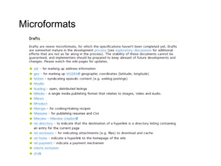 Microformats
 