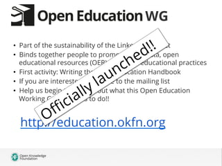LinkedUp Open Education Panel session