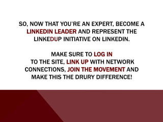 Drury University LinkeDUp Initiative