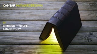 BRINGING IT TO LIFE:
A CASE STUDY
03
18
 