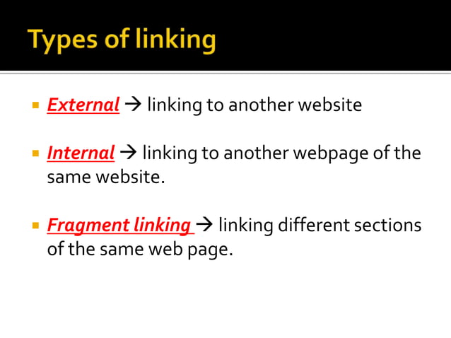 Introduction to linking | PPT