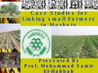 Case Studies for Linking small Farmers to Markets Presented By Prof. Mohammad Samir El-Habbab 