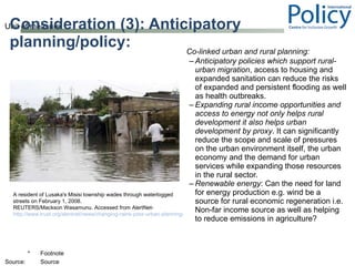 Linking Adaptation And Mitigation In Climate Change And Development   Some Considerations