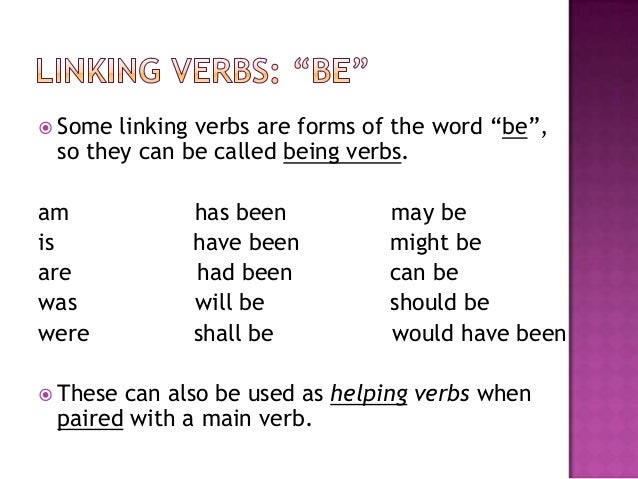 what is a linking verb what is a linking verb